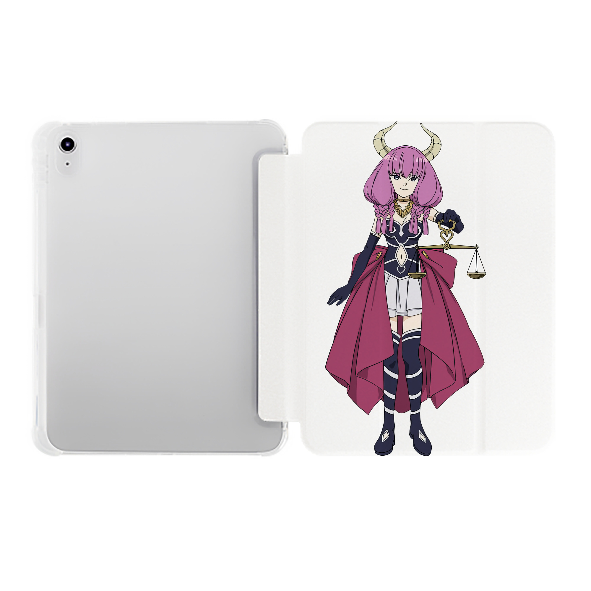 （画像用） 葬送のフリーレン Frieren IPad ケース ペン収納付き 三つ折りスタンド PUレザー×シリコン 対応機種9.5/10.5/10.9インチ